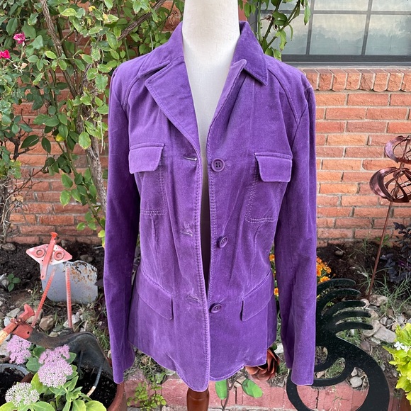 Kenneth Cole • Vintage • Purple • Size • Suede • Jacket - Picture 11 of 16